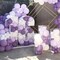 Dusty Purple Balloons, 100 pcs Boho Purple Balloons Different Sizes Pack of 18 Inch 12 Inch 10 Inch 5 Inch Faded Purple Balloons for Balloon Garland Arch as Party Decorations, Purple-F50